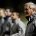 Skyline consultant Dr. James "Gil" Leaf watches a play during the game against Okemos on Tuesday, April 9. AnnArbor.com I Daniel Brenner